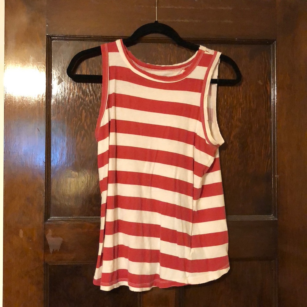 Current and Elliott stripped tank with open back